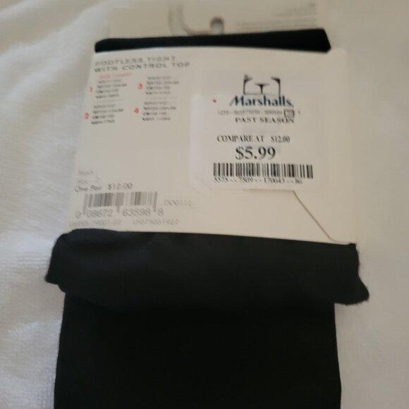 Hue FootlessTight with Control Top Size 2 (new with tags) - Picture 2 of 2